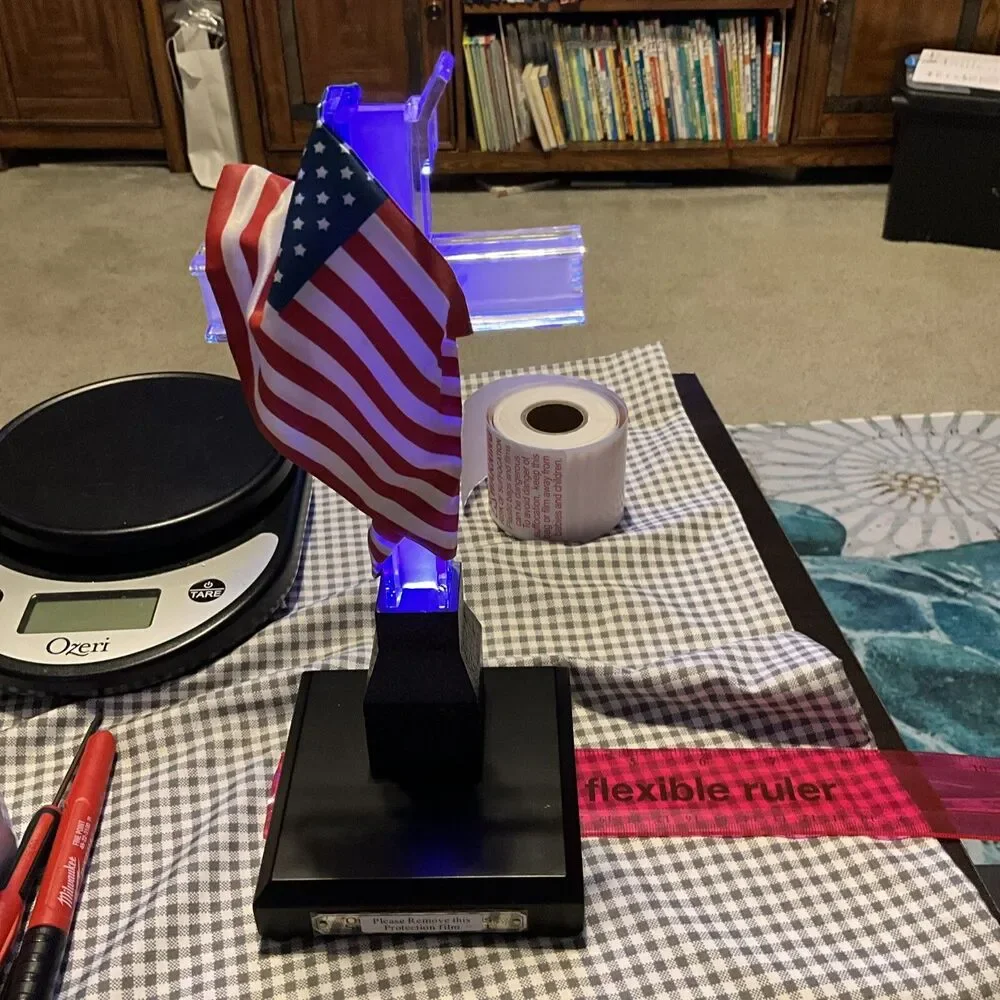 Our Faith Endures Cross 9/11 September 11 Commemorative American Flag Statue